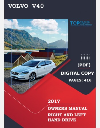 volvo v40 2017 owners manual